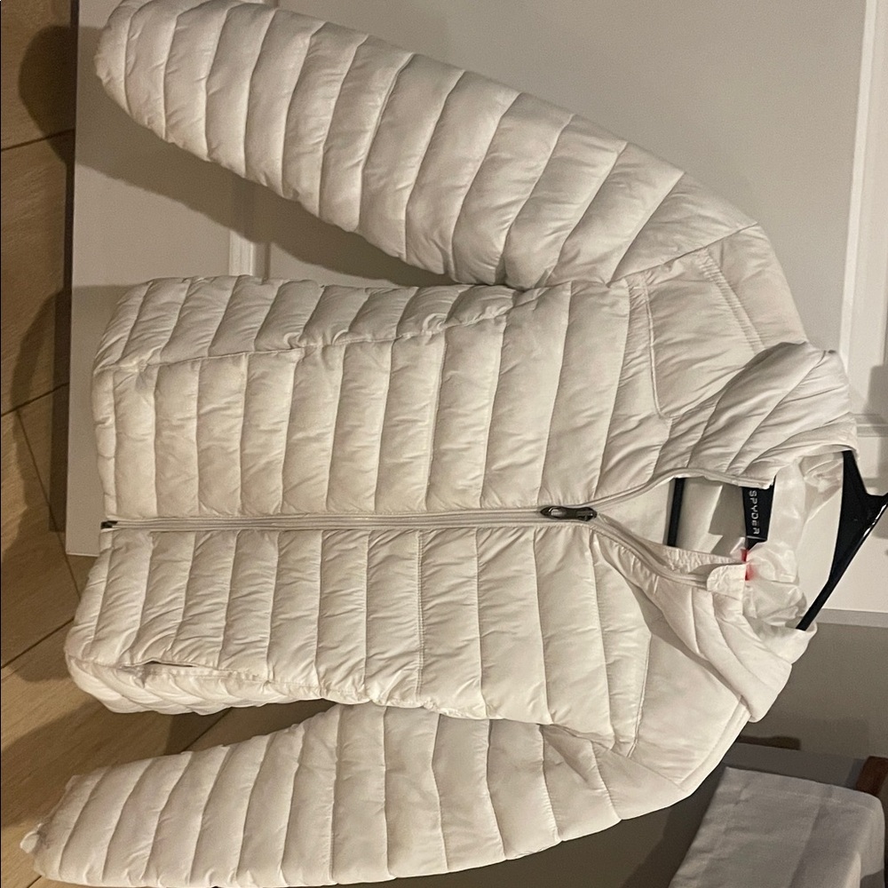 Spyder White Kids Puffer Jacket